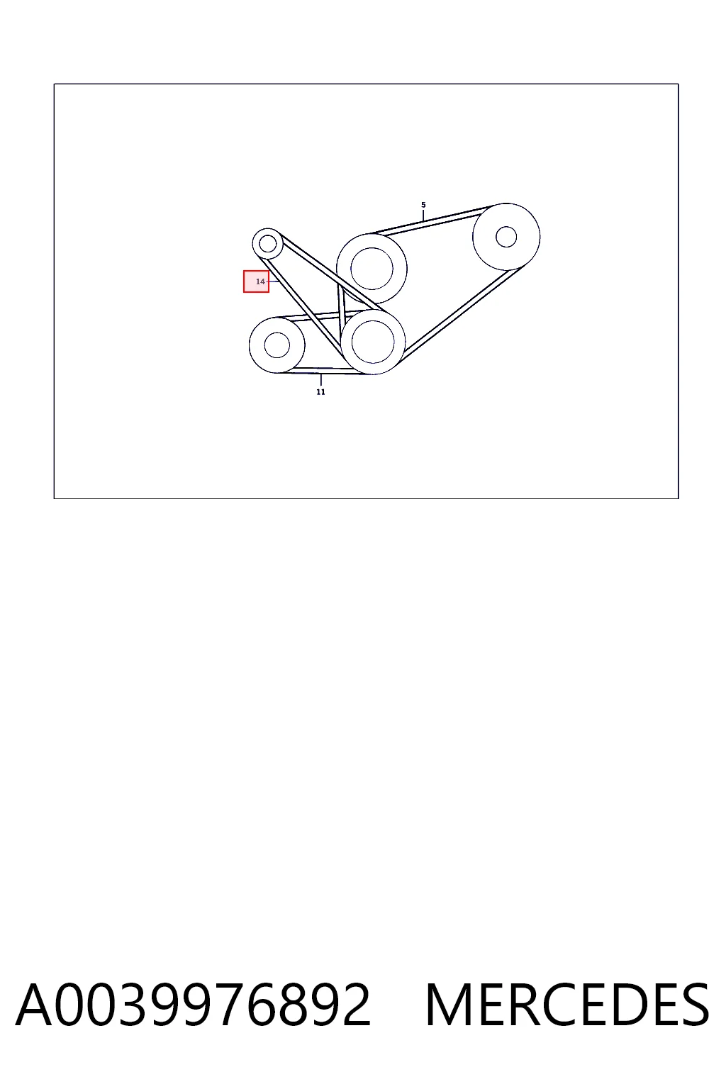 A0039976892 Mercedes