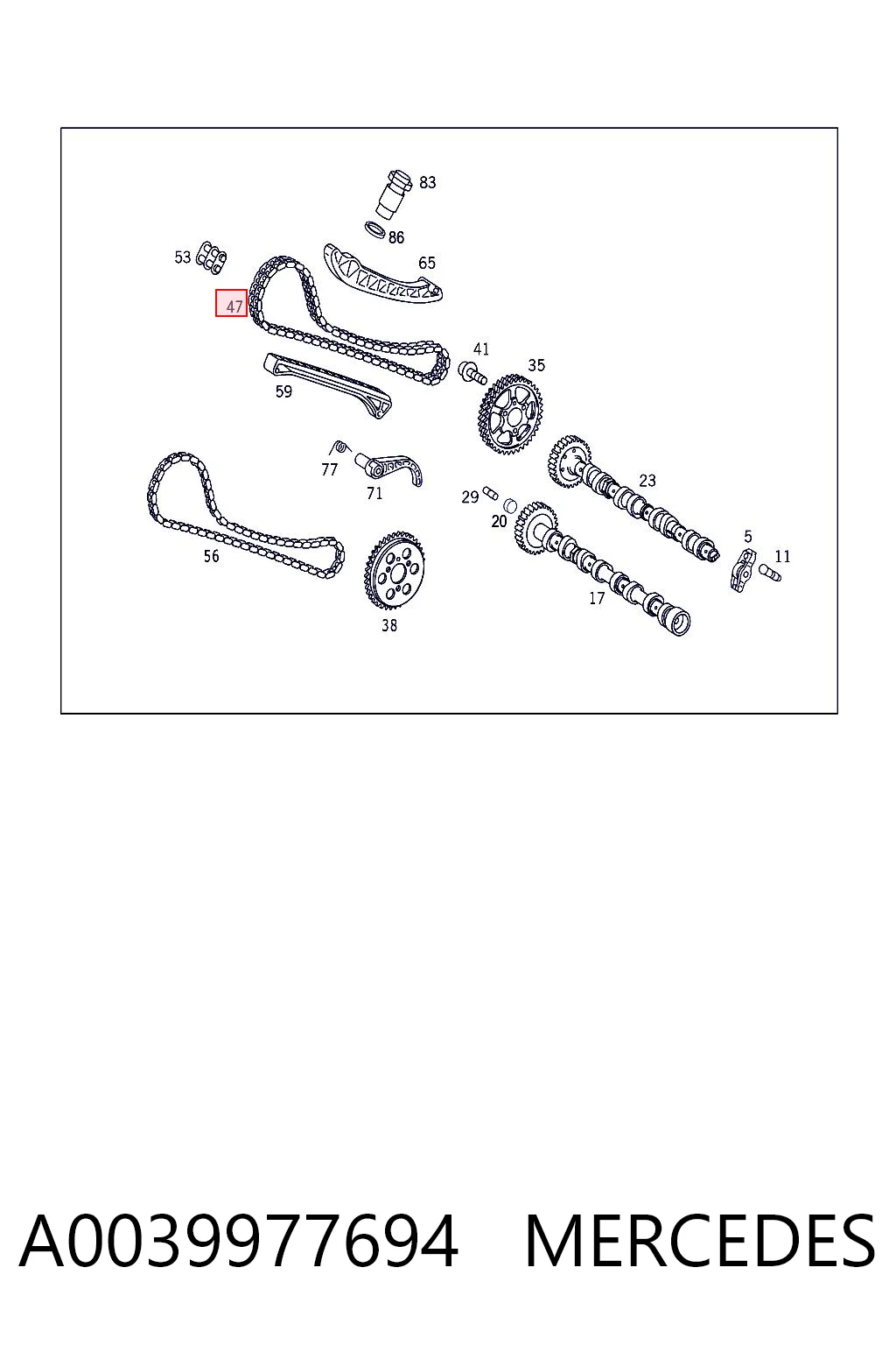 A0039977694 Mercedes