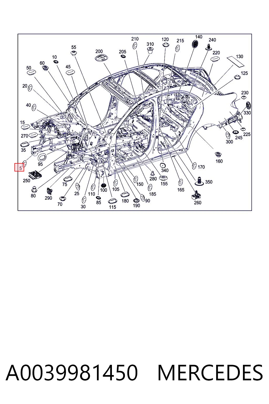 A0039981450 Mercedes