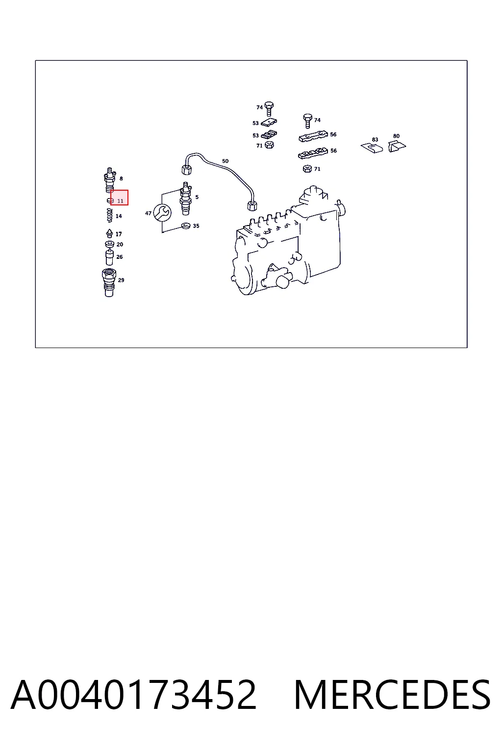 A0040173452 Mercedes