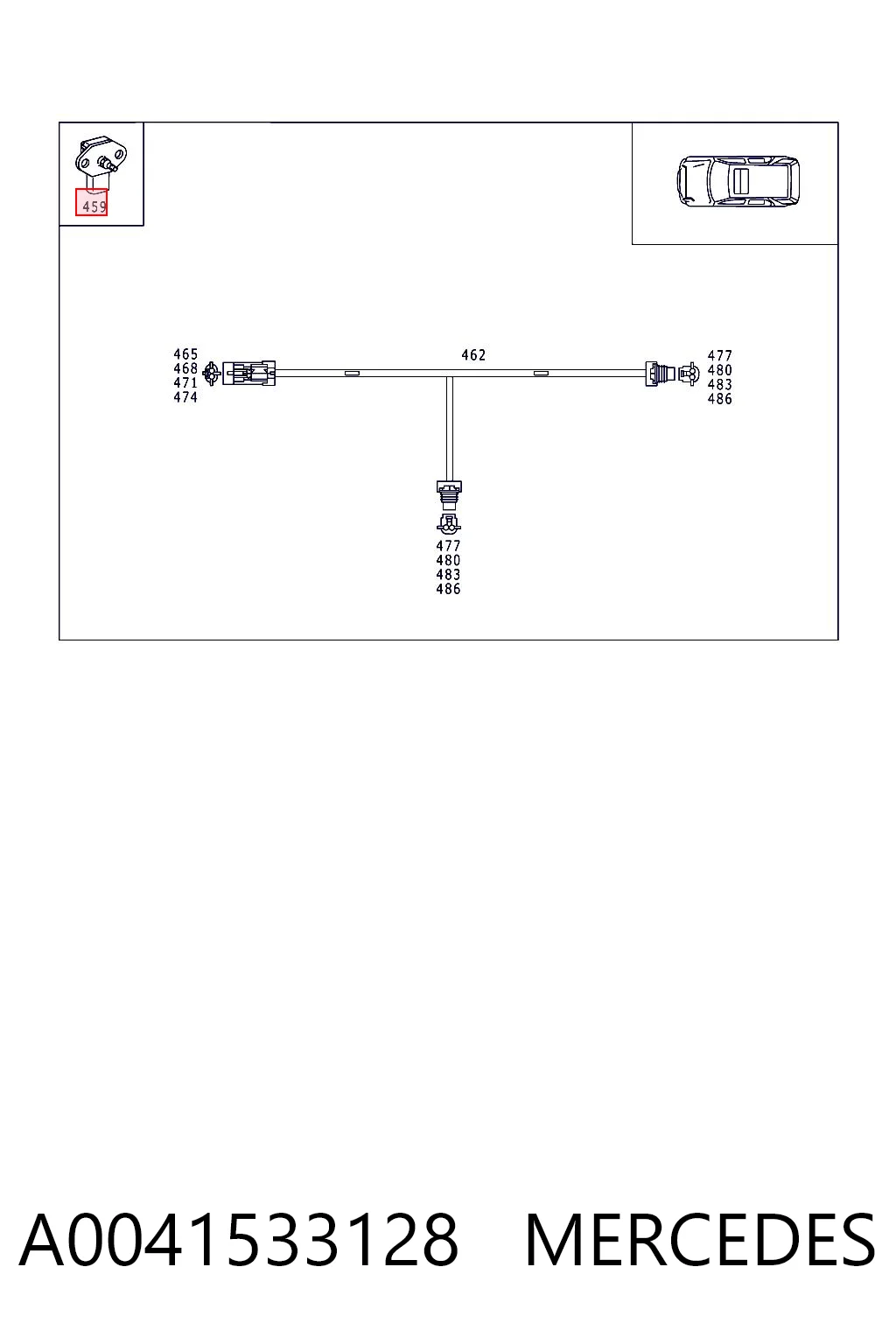 A0041533128 Mercedes Sensor De Presion Del Colector De Admision