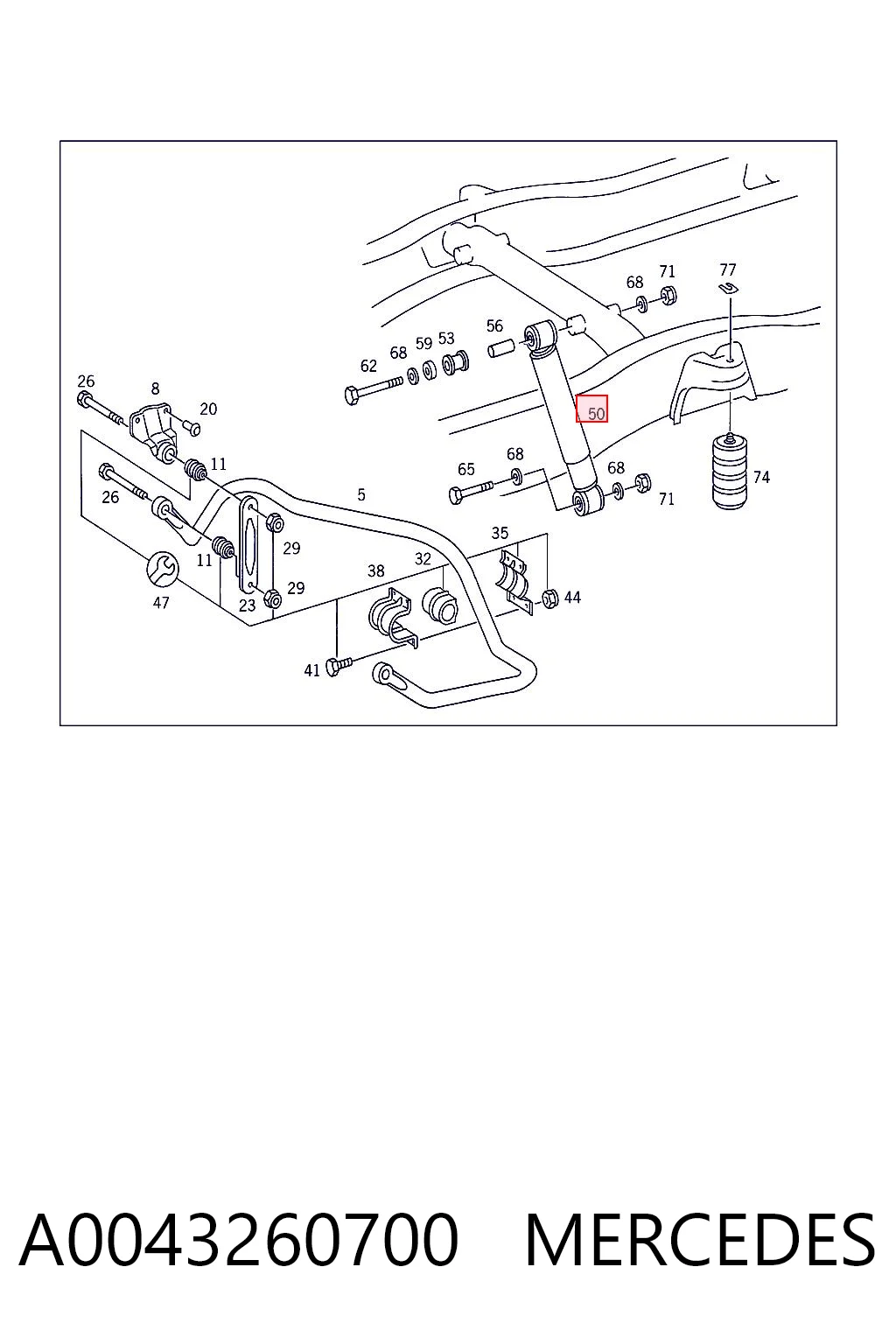 A0043260700 Mercedes
