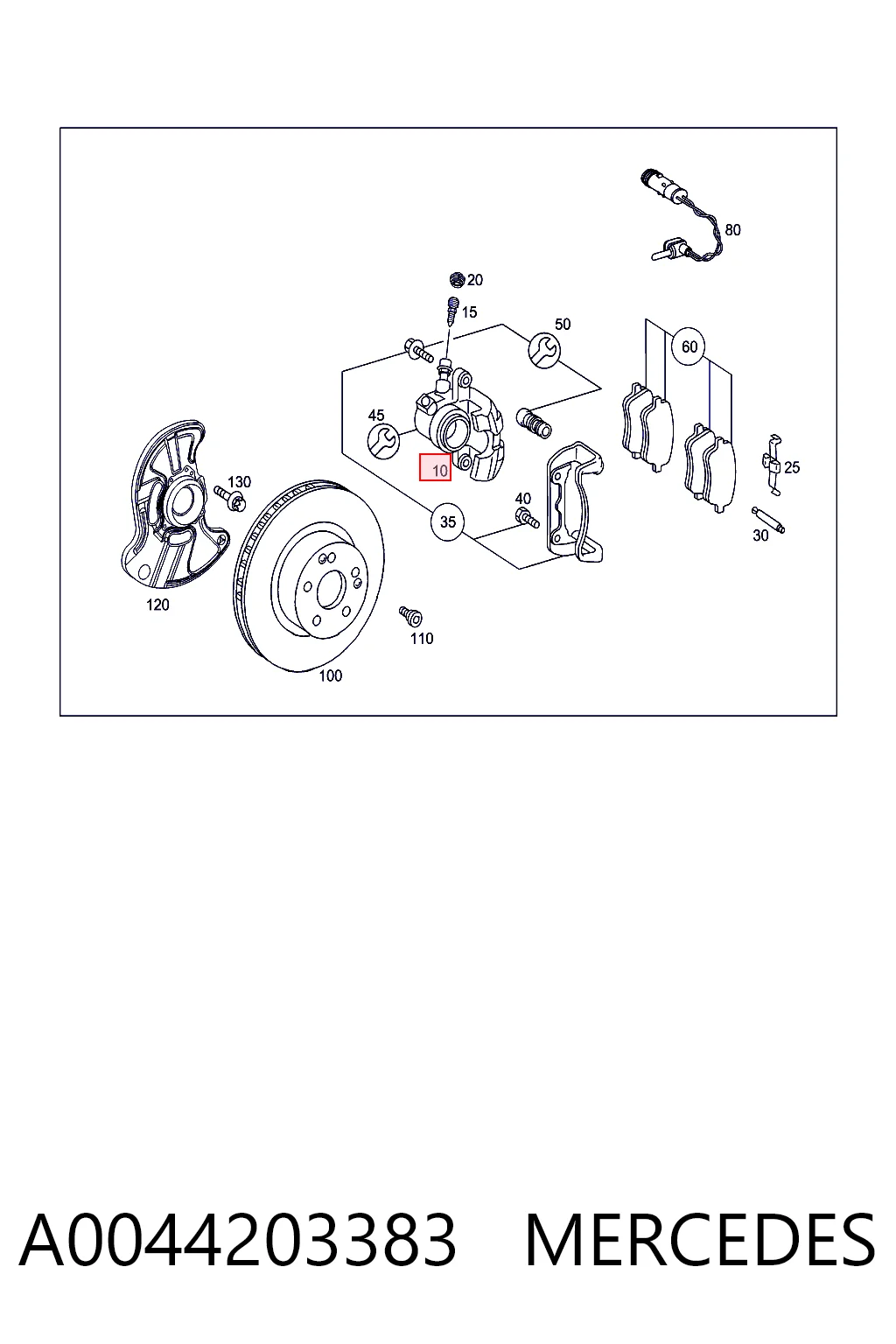 A0044203383 Mercedes