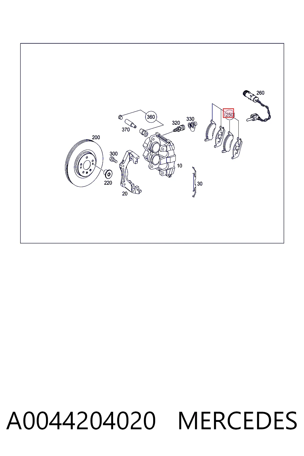 A0044204020 Mercedes