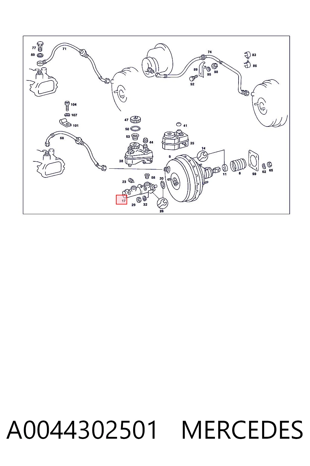 A0044302501 Mercedes