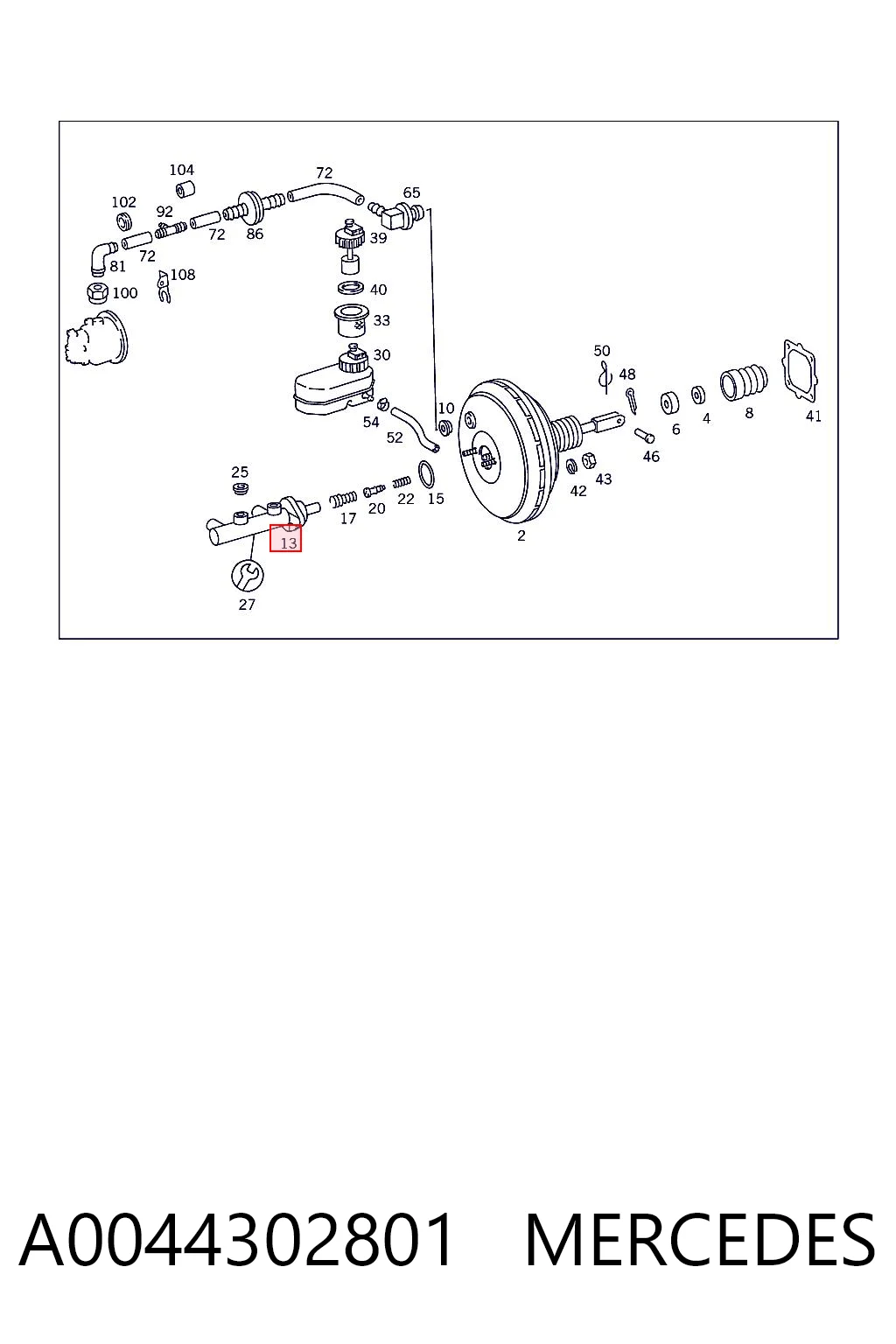 A0044302801 Mercedes