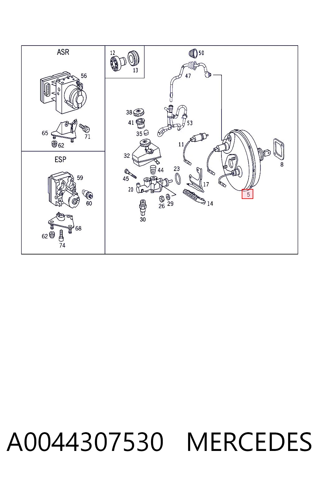A0044307530 Mercedes