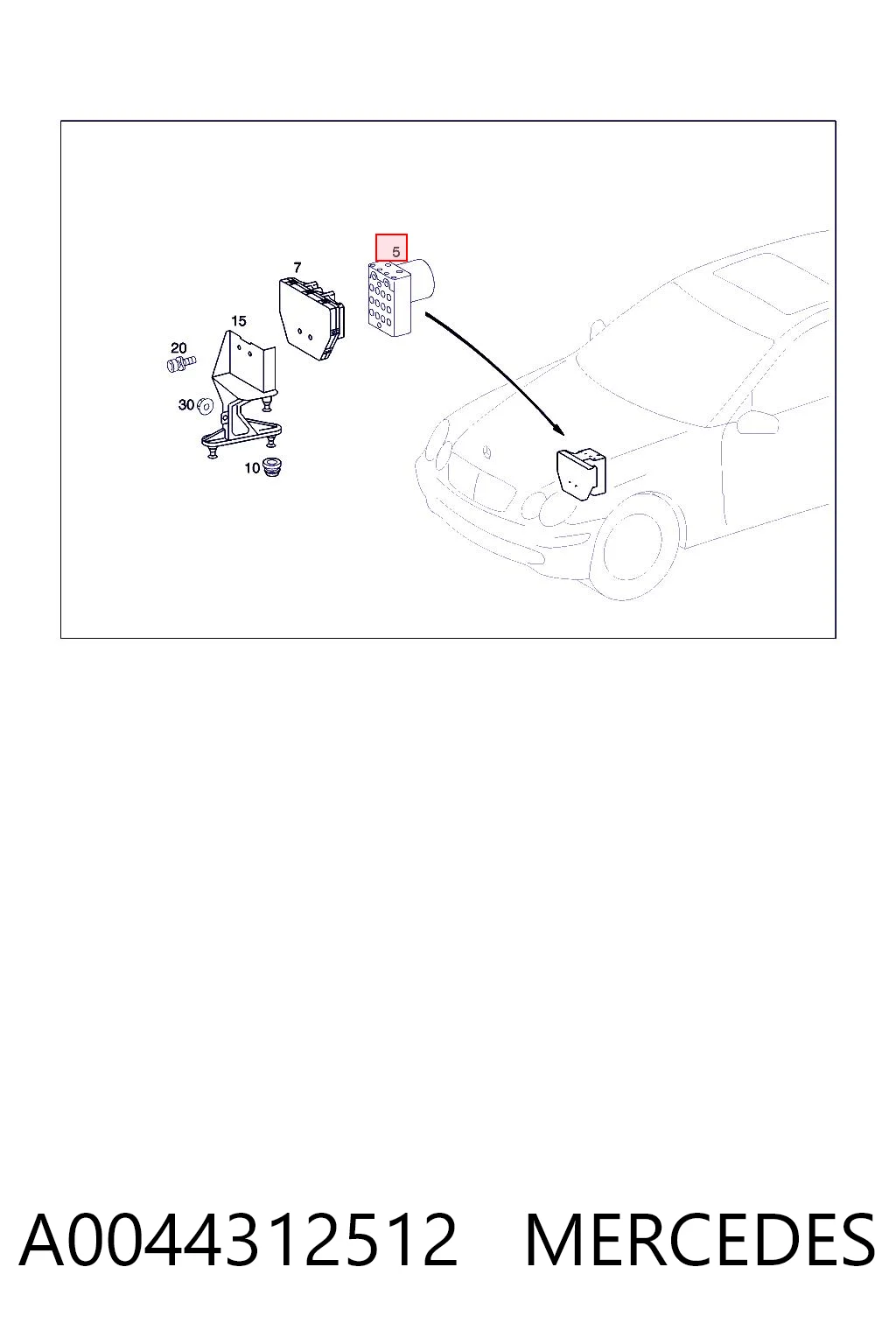 A0044312512 Mercedes