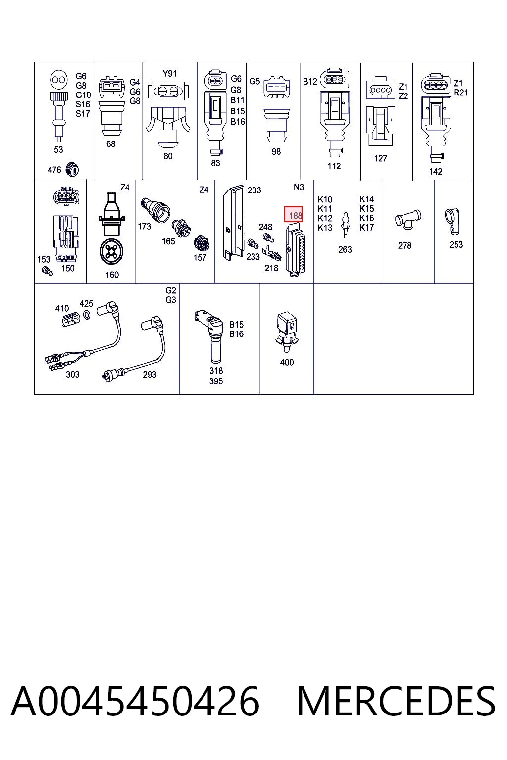 A0045450426 Mercedes 