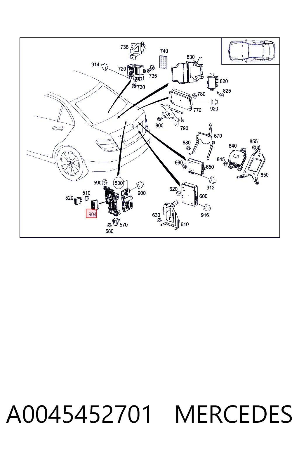 A0045452701 Mercedes