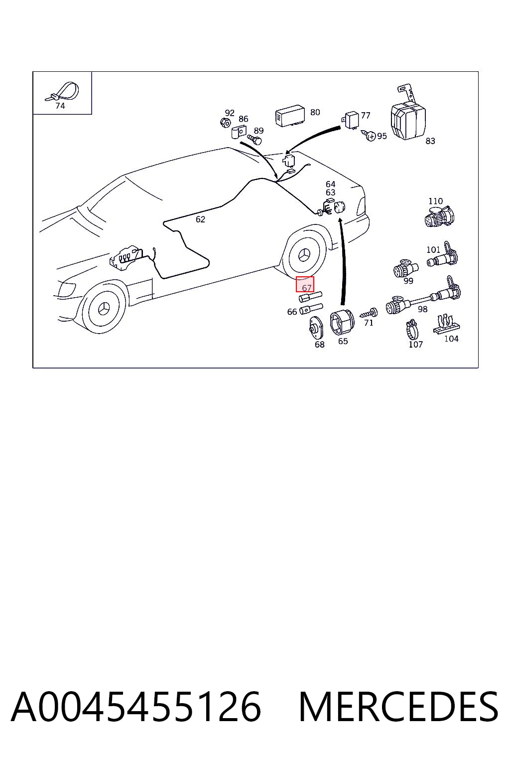 A0045455126 Mercedes