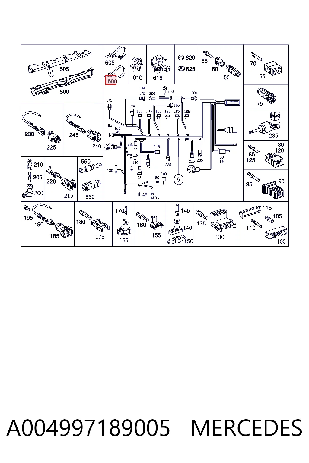  Abrazadera plástica universal Ford Ka 