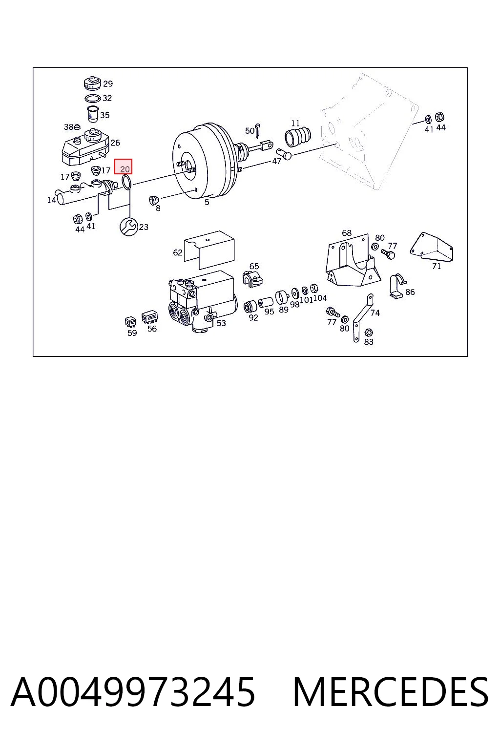 A0049973245 Mercedes