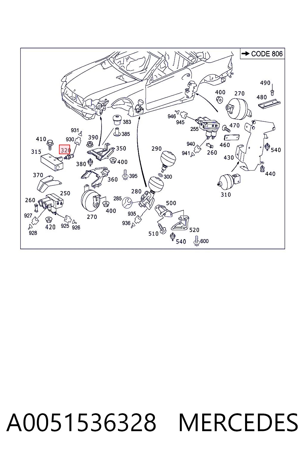 A0051536328 Mercedes Sensor de temperatura de combustible