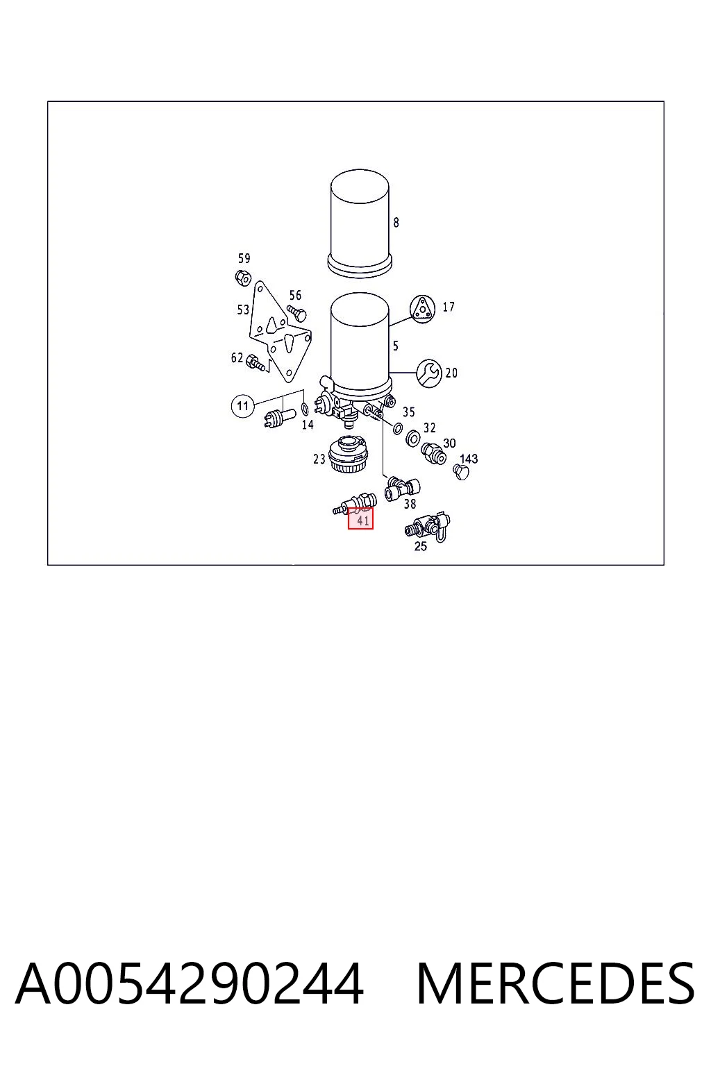 A0054290244 Mercedes