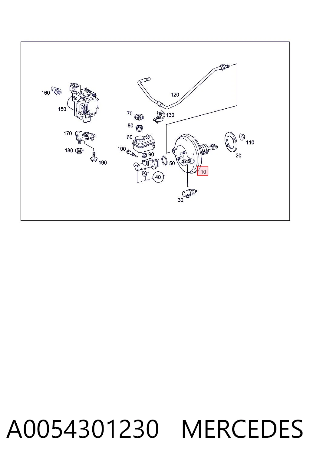 A0054301230 Mercedes