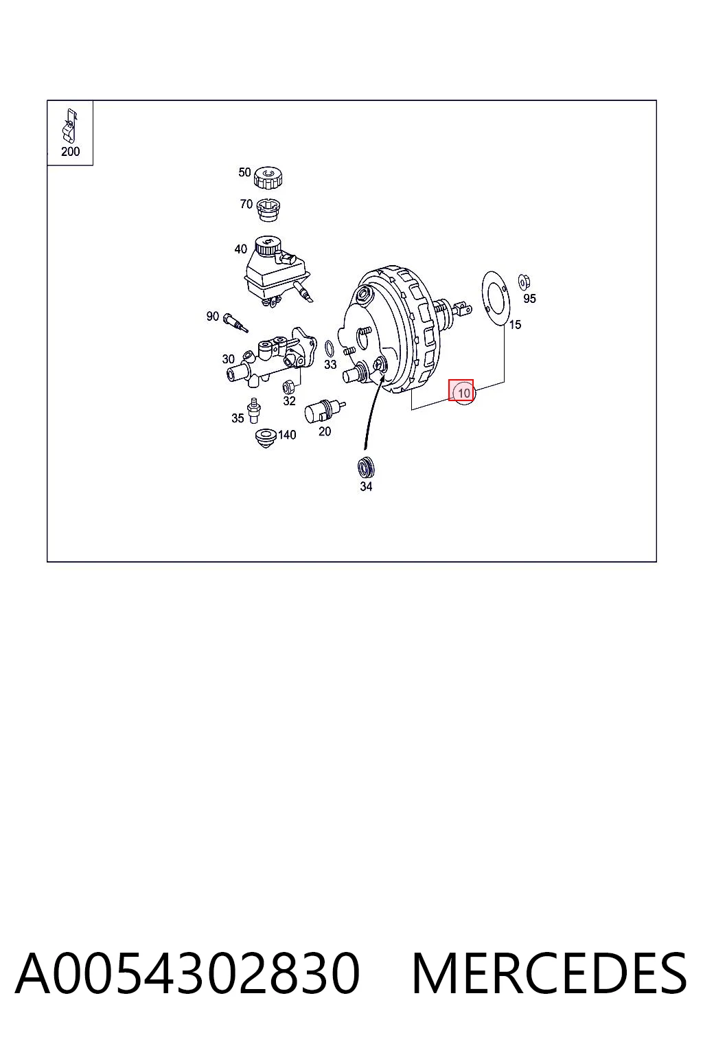 A0054302830 Mercedes