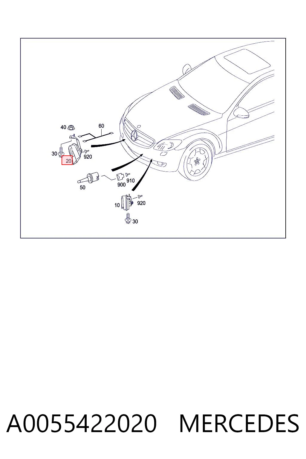Bocina C  coupé (2001-2007) original desde 17,23 €