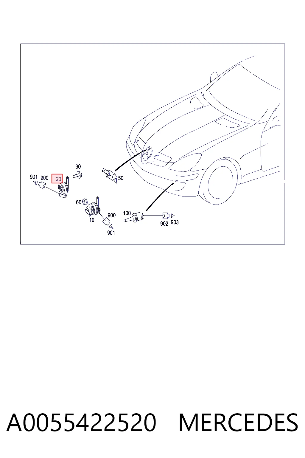 A0055422520 Mercedes