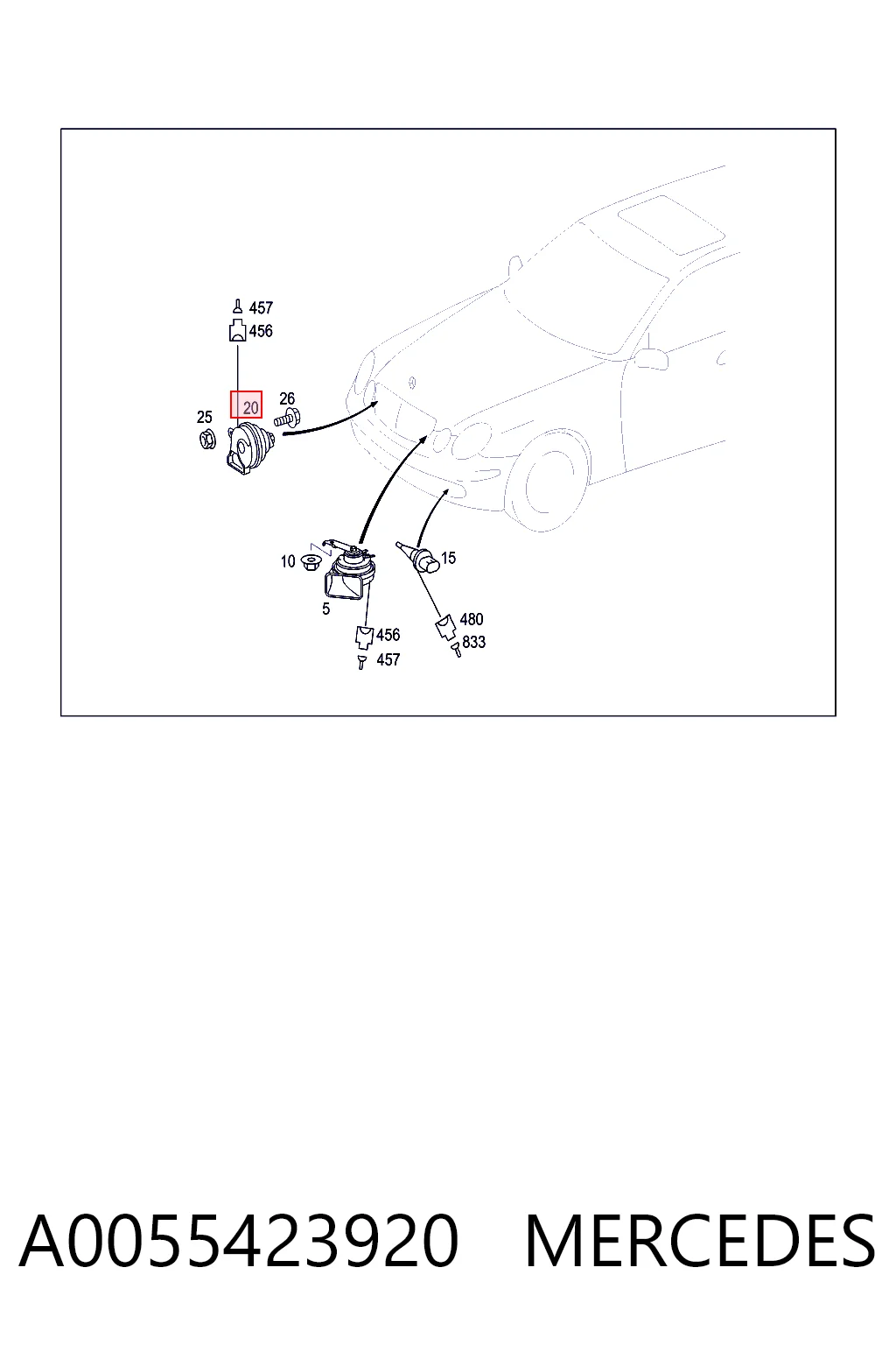 A0055423920 Mercedes