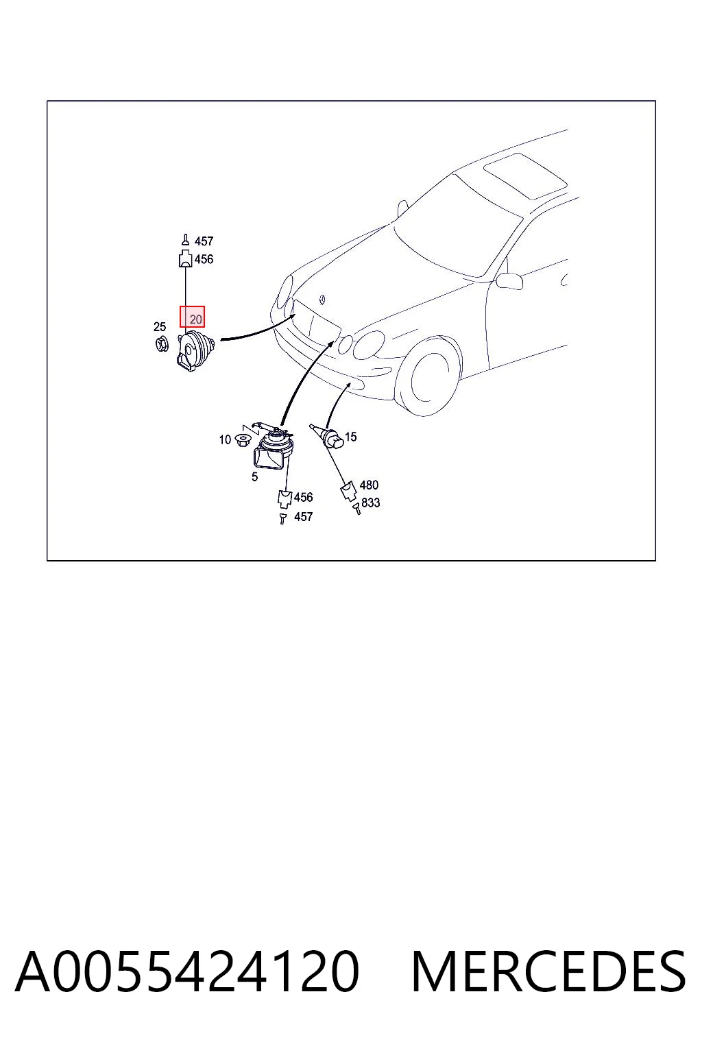 A0055424120 Mercedes