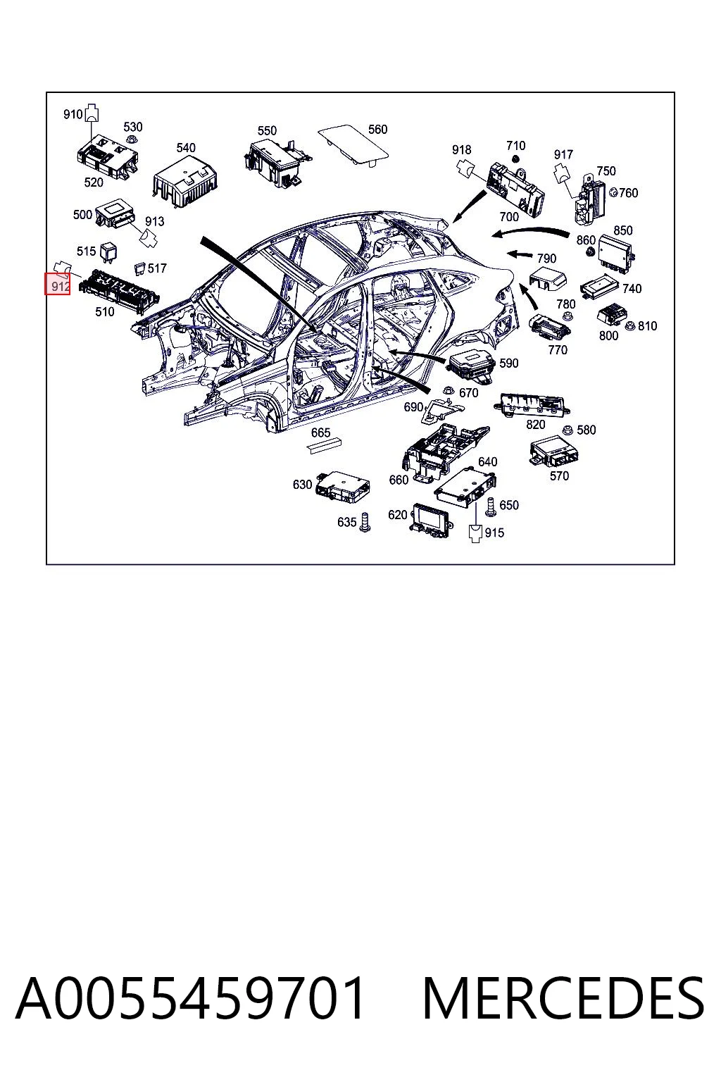 A0055459701 Mercedes