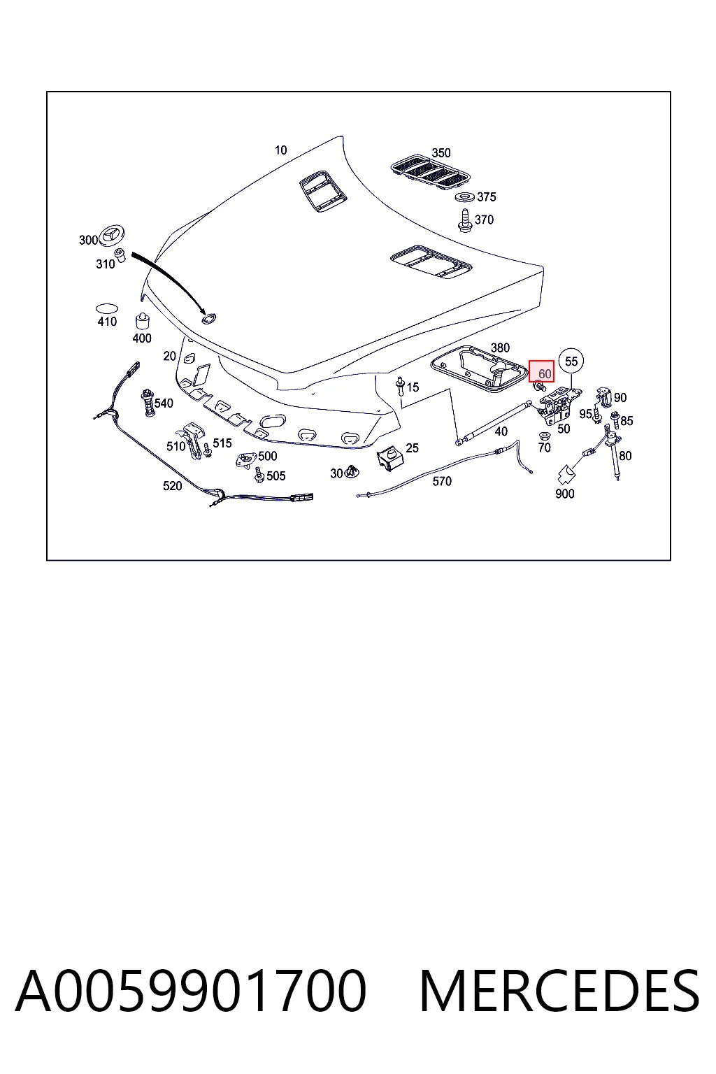 A0059901700 Mercedes