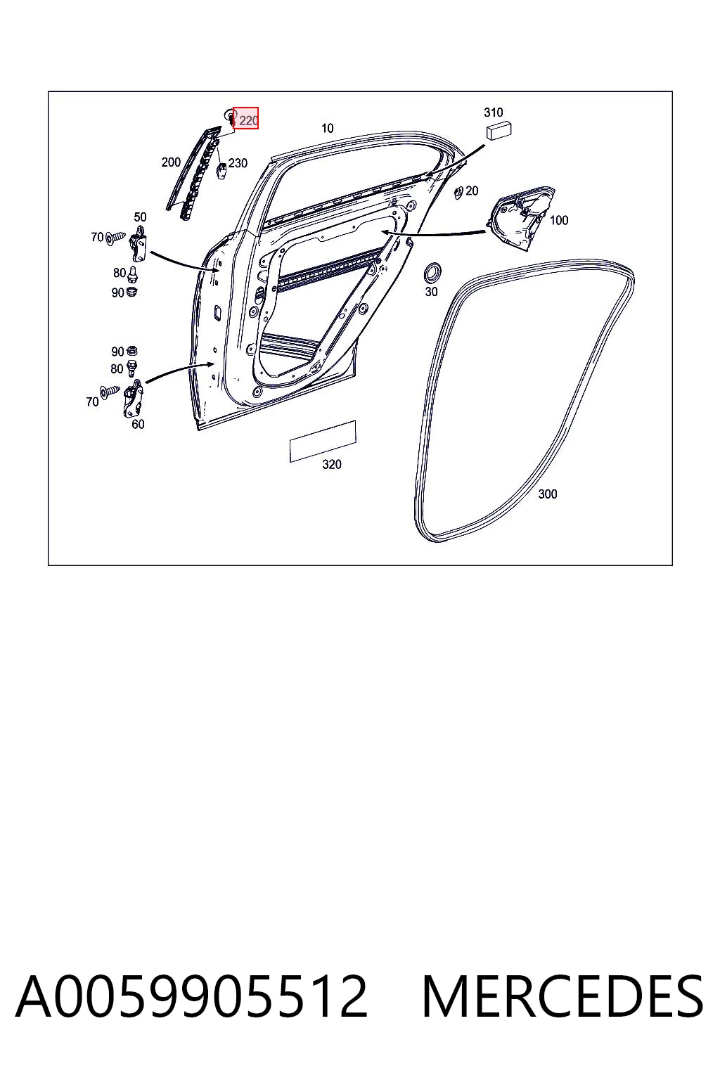 A0059905512 Mercedes