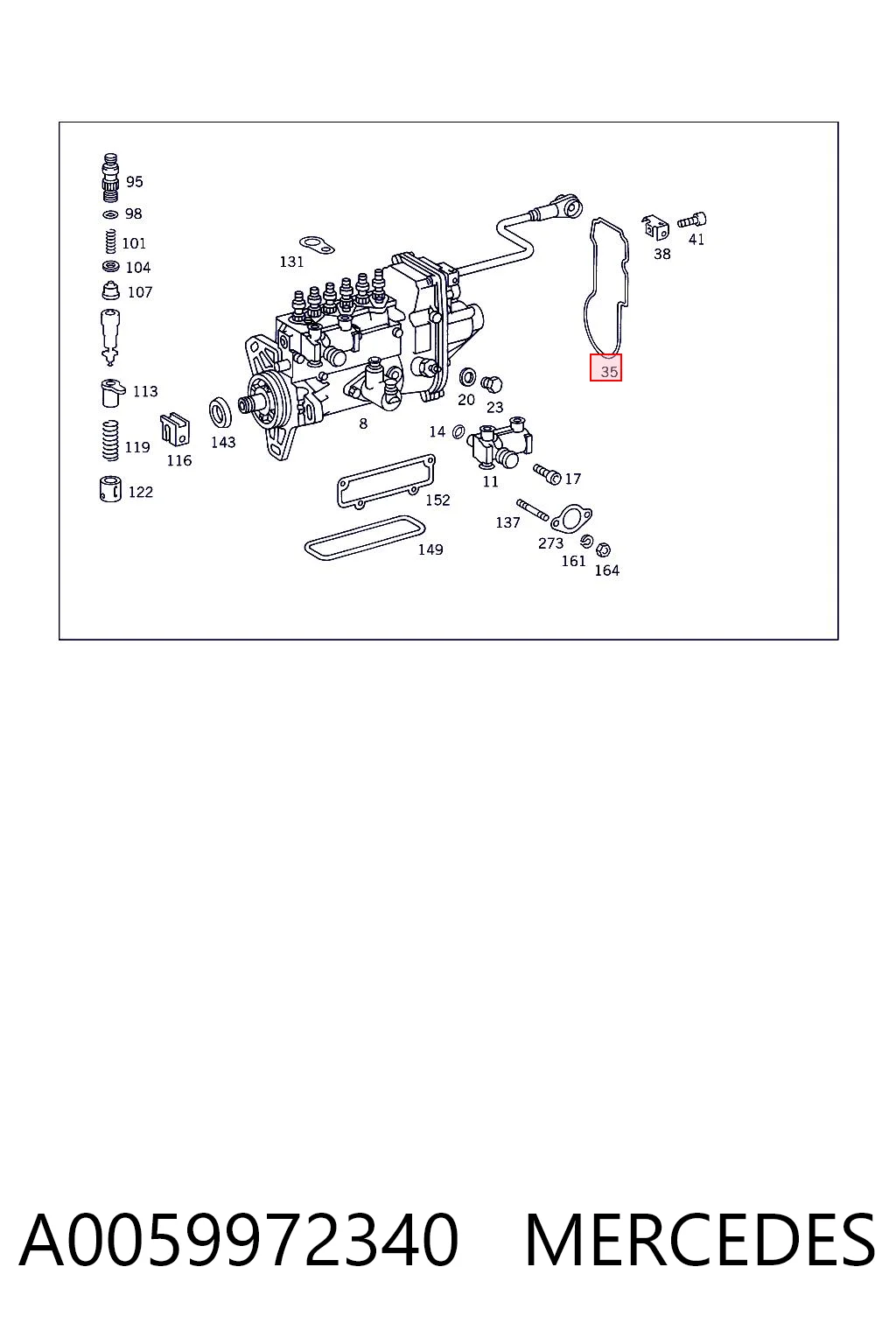 A0059972340 Mercedes