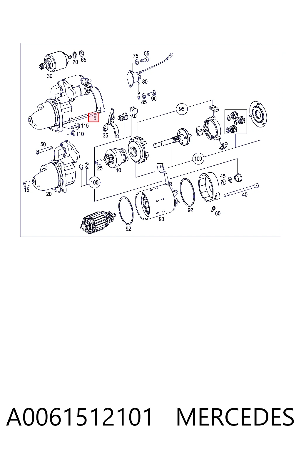 A0061512101 Mercedes