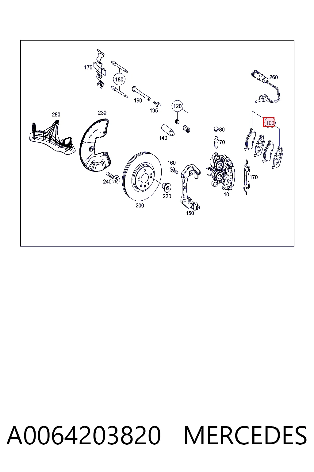 A0064203820 Mercedes
