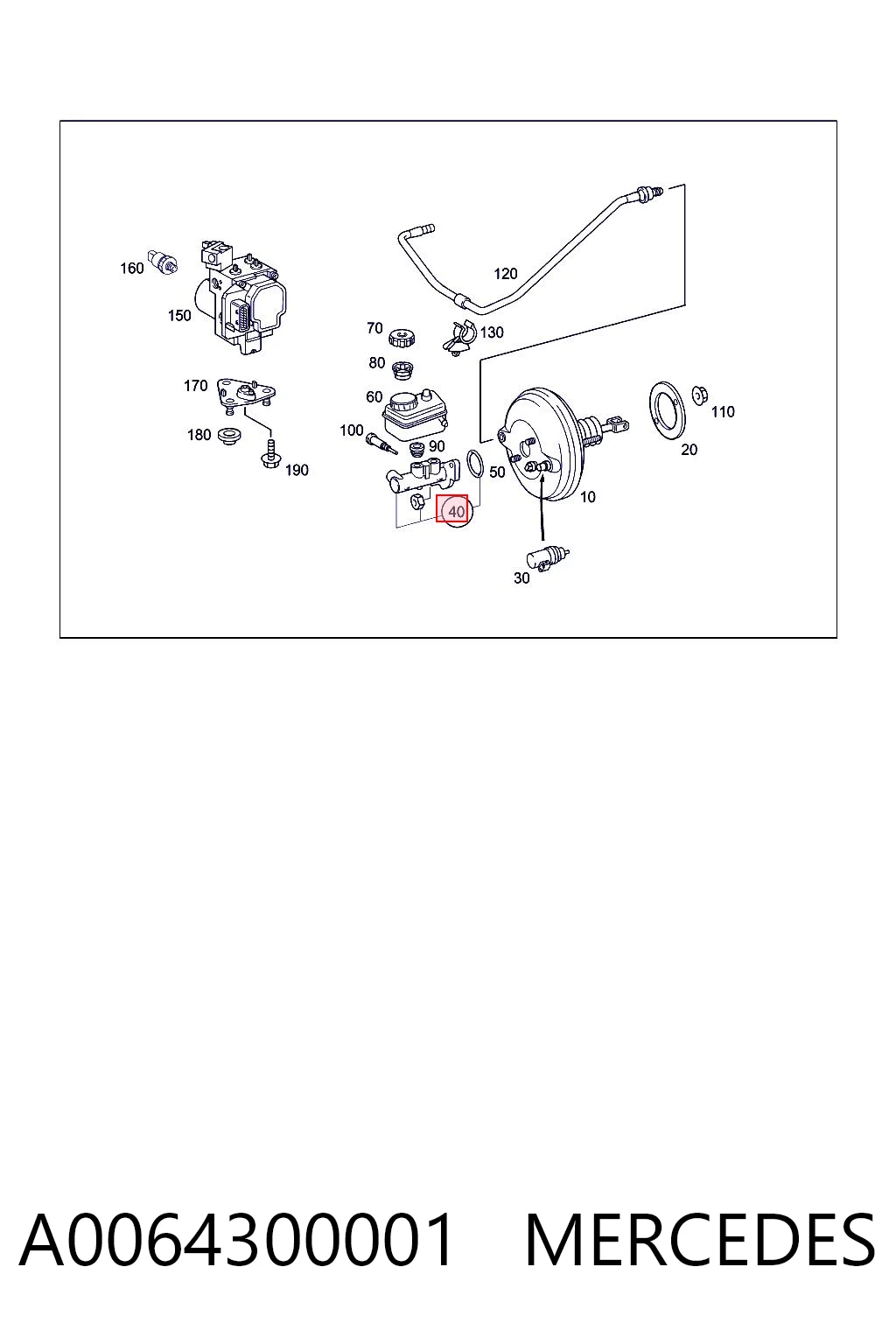 Comprar Cilindro maestro de frenos Mercedes A  W168