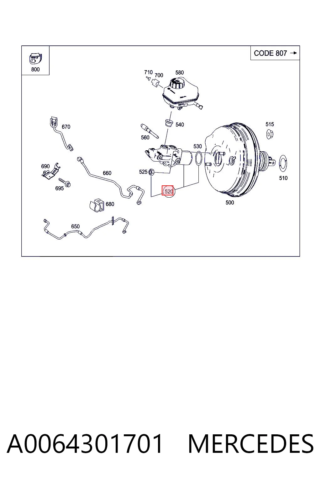 A0064301701 Mercedes