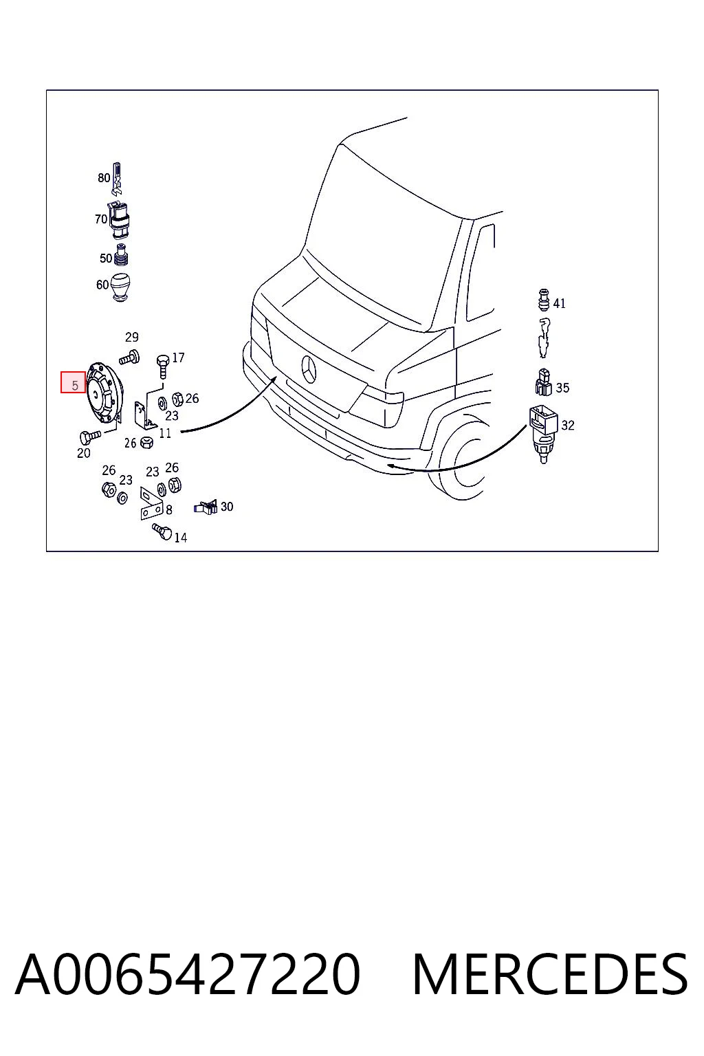 Comprar Claxon Mercedes Benz Truck TRUCK ATEGO II 