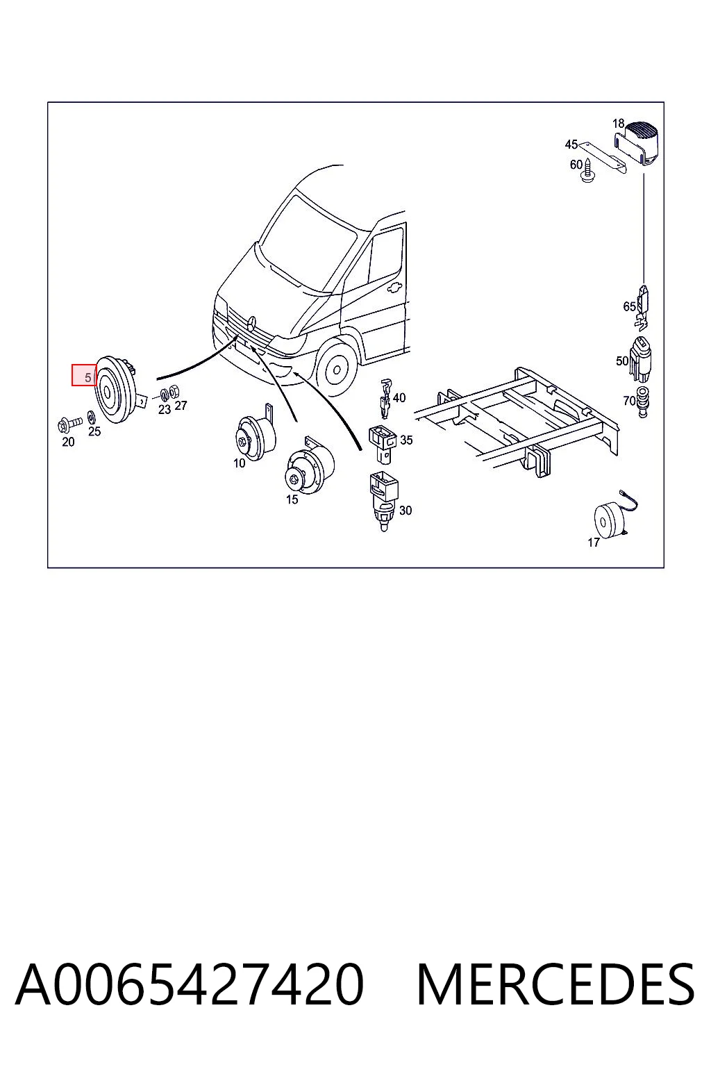 Comprar A9065420020 VAG Claxon