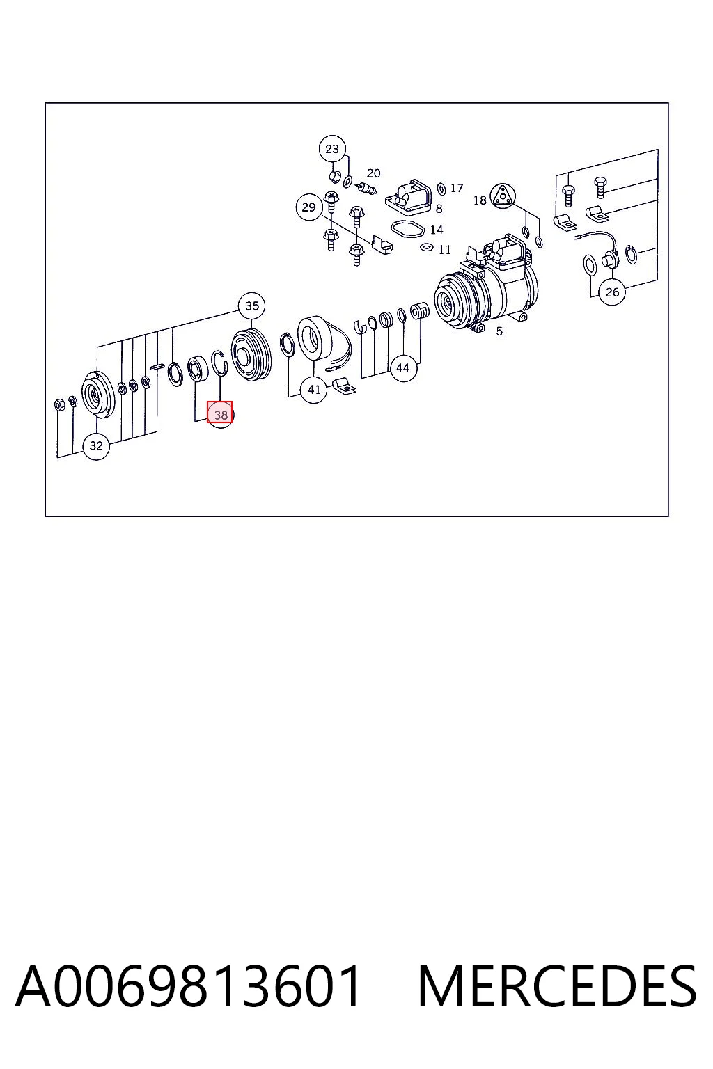 A0069813601 Mercedes