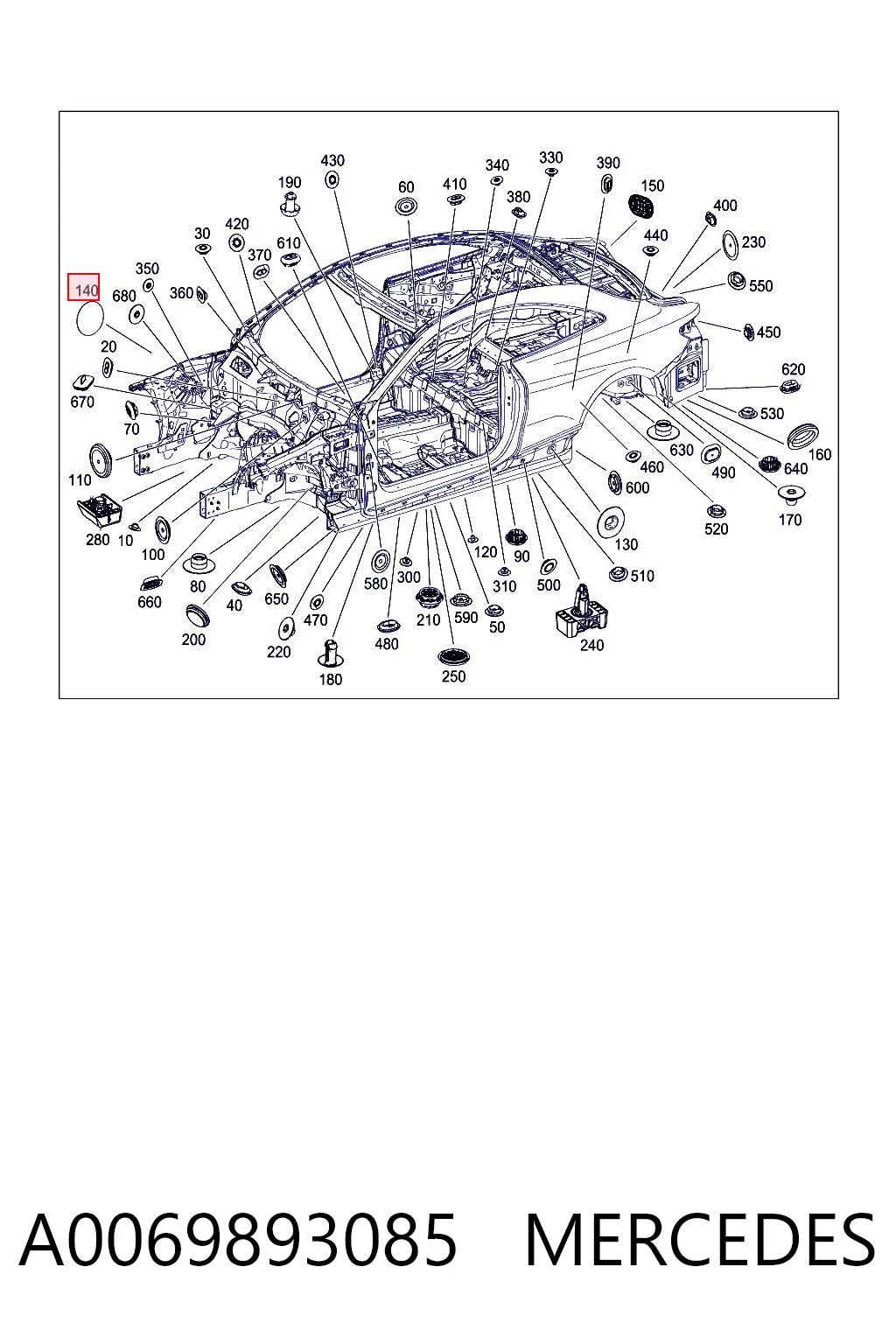A0069893085 Mercedes