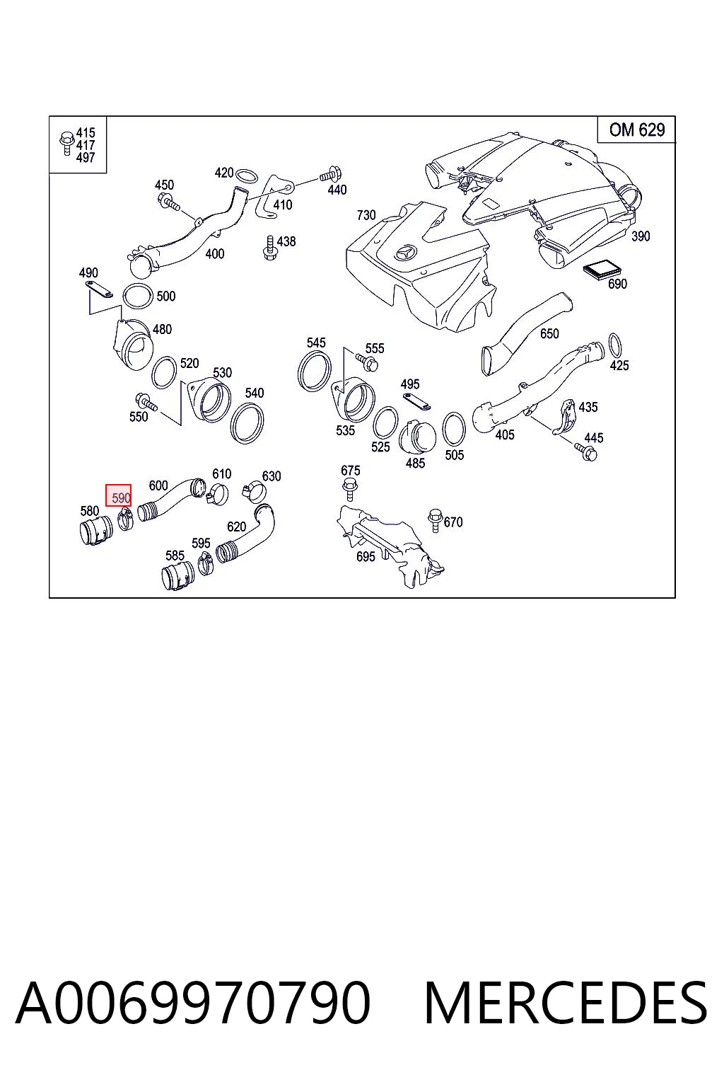 A0069970790 Mercedes