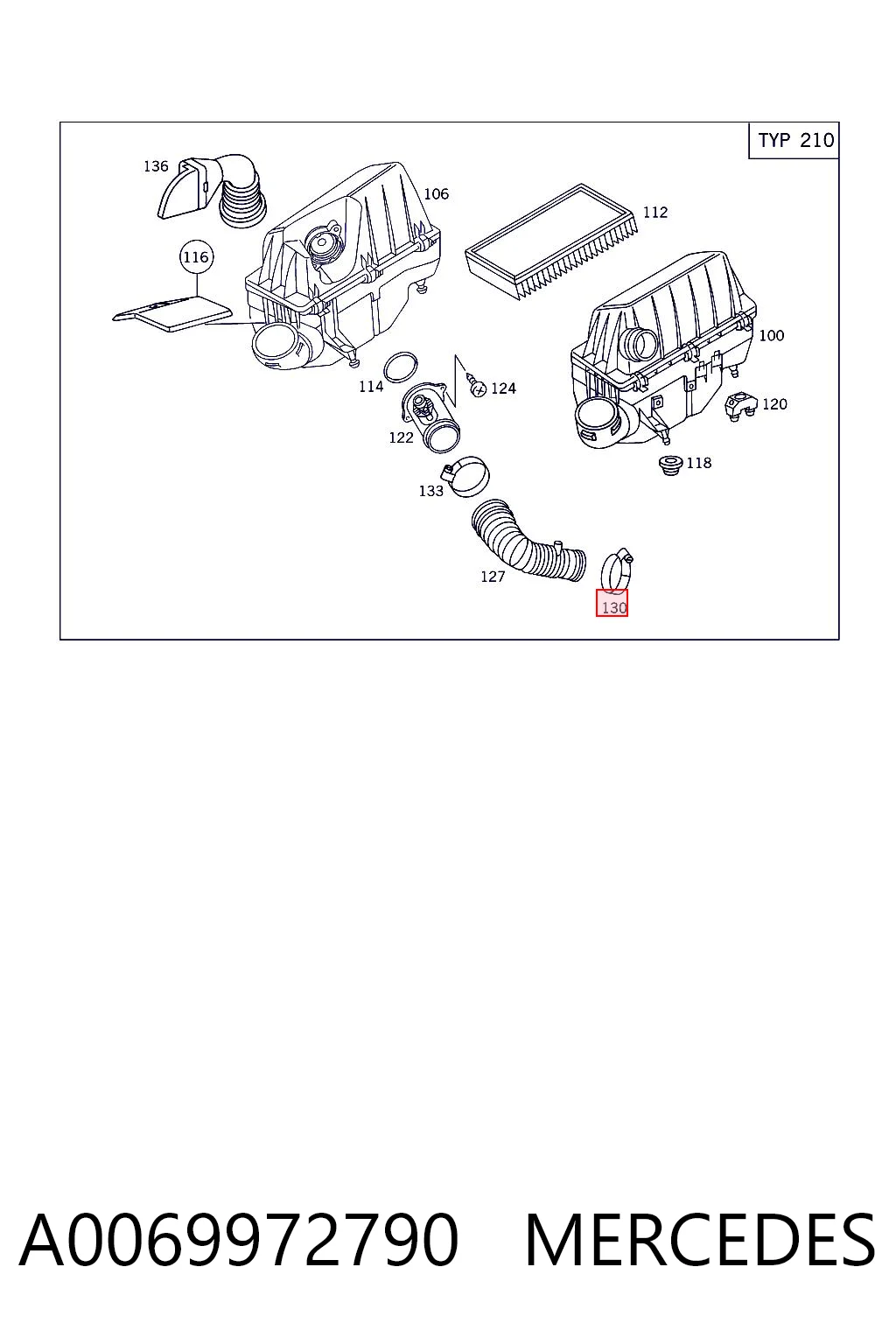 A0069972790 Mercedes