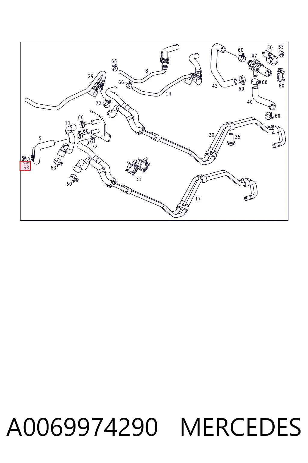 A0069974290 Mercedes