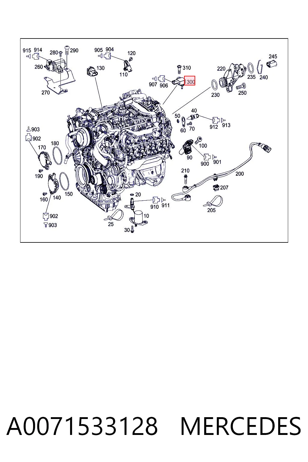 A0071533128 Mercedes Sensor De Presion Del Colector De Admision