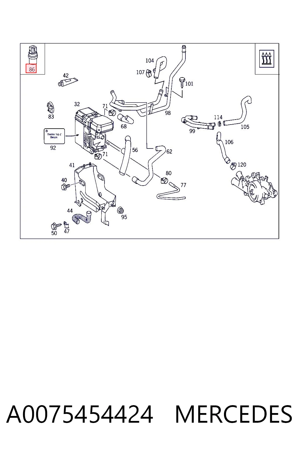 A0075454424 Mercedes