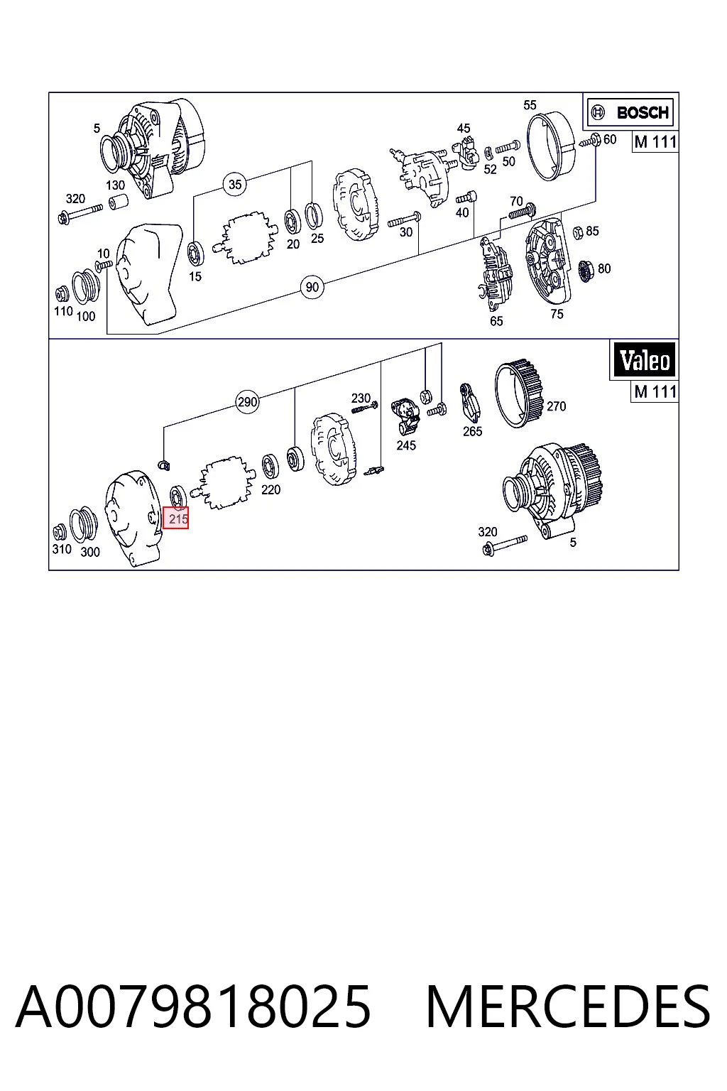 A0079818025 Mercedes