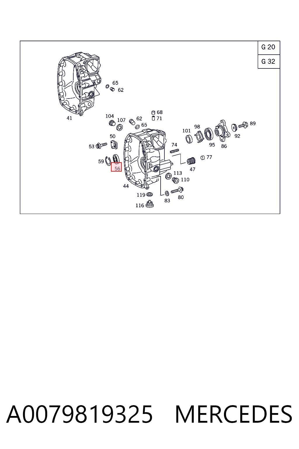 A0079819325 Mercedes