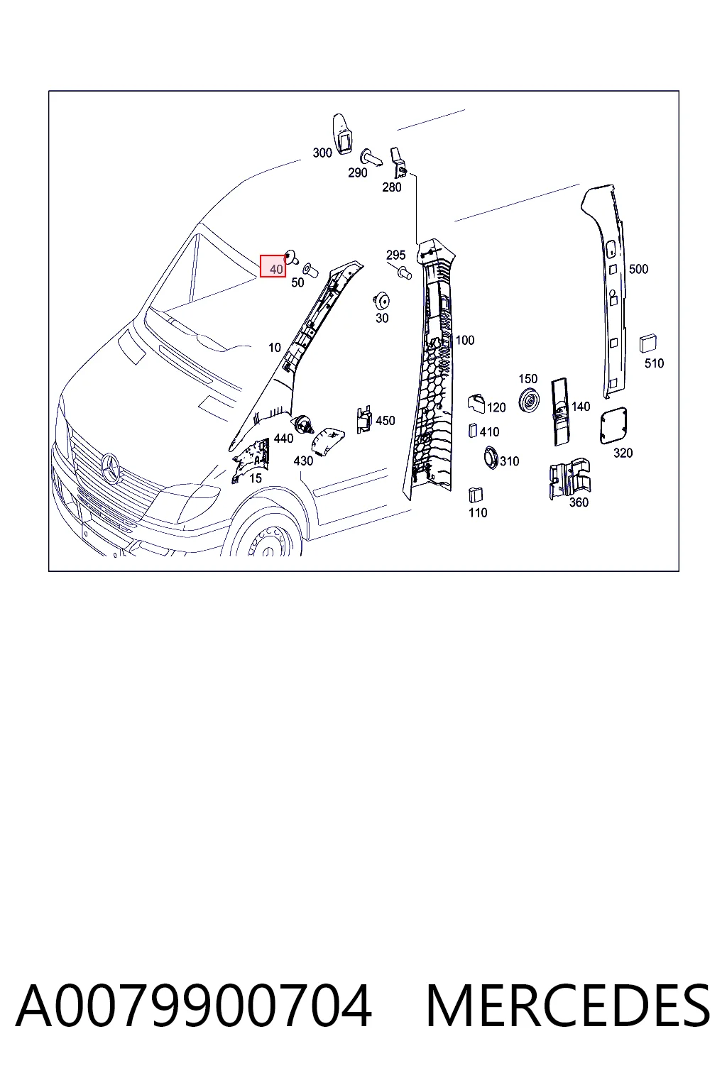 A0079900704 Mercedes