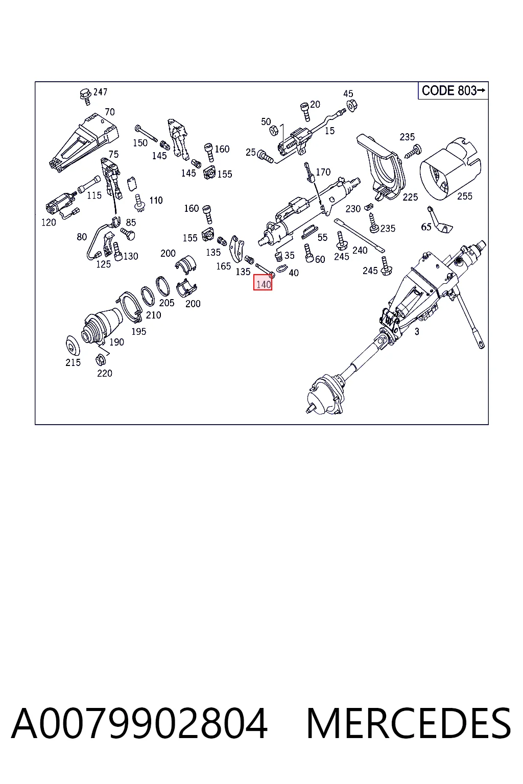 A0079902804 Mercedes
