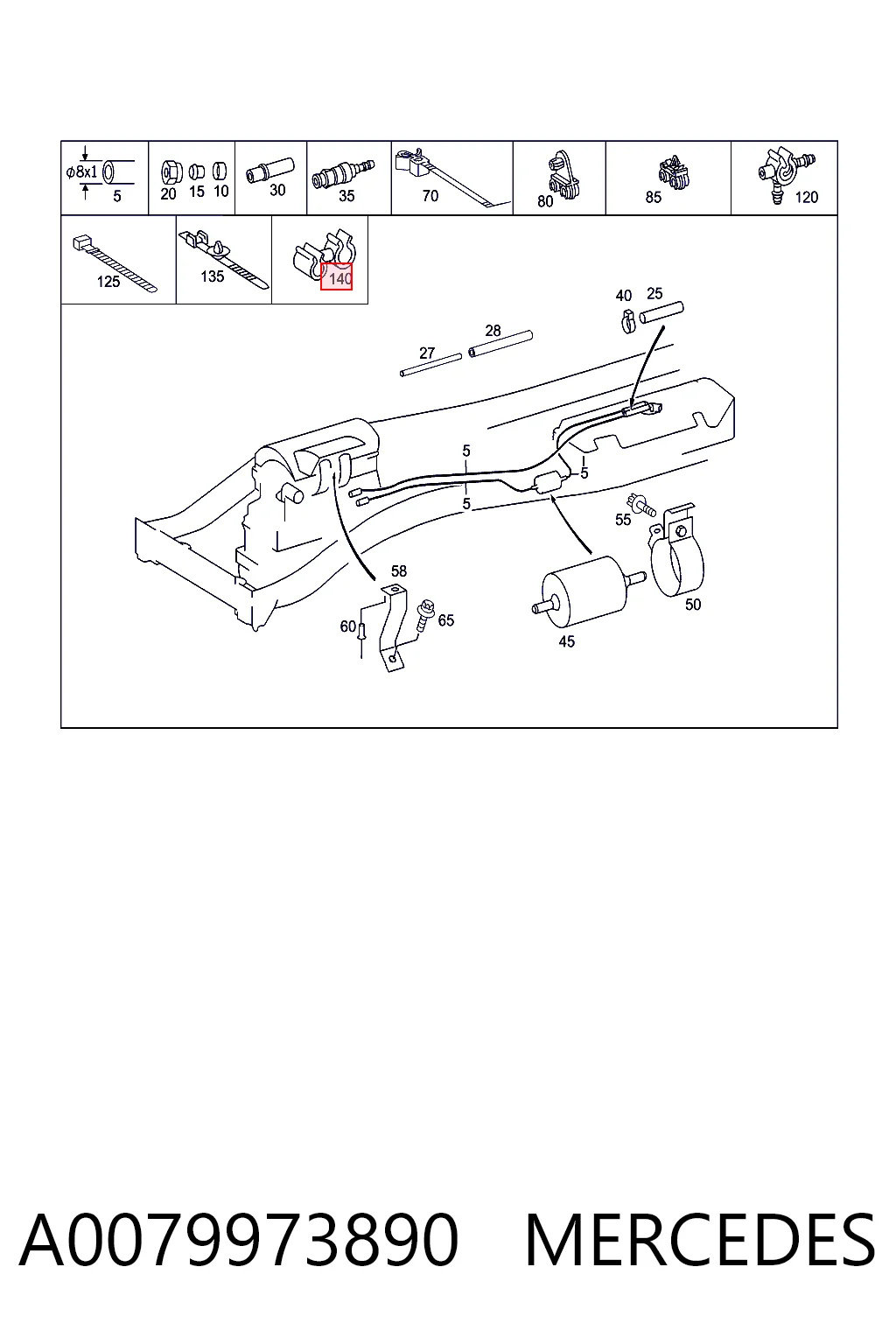 A0079973890 Mercedes