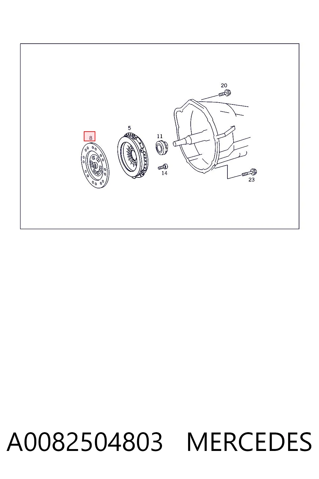 Disco de embrague Mercedes C 190 sedán (W201) (1982 - 1993) precio, desde 44,35 EUR