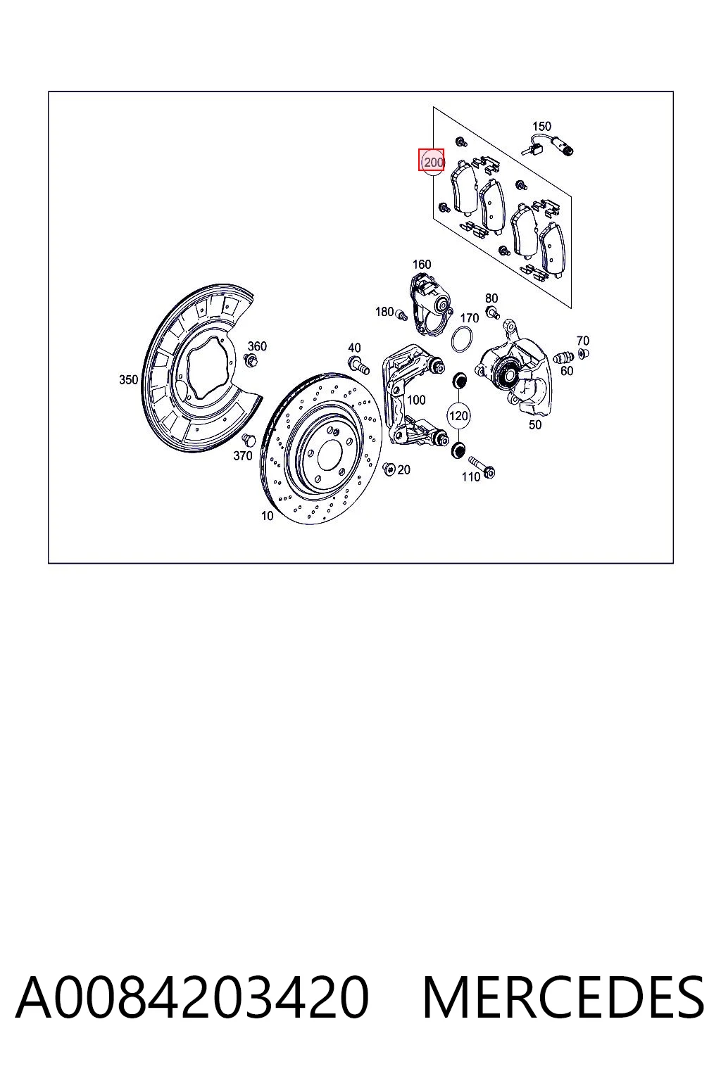 A0084203420 Mercedes