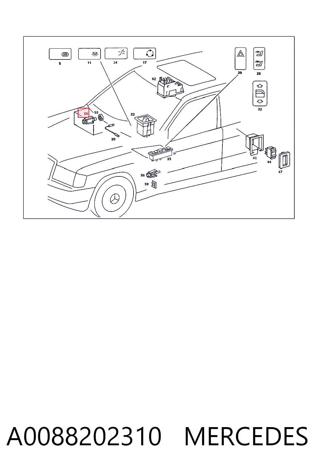 A0088202310 Mercedes